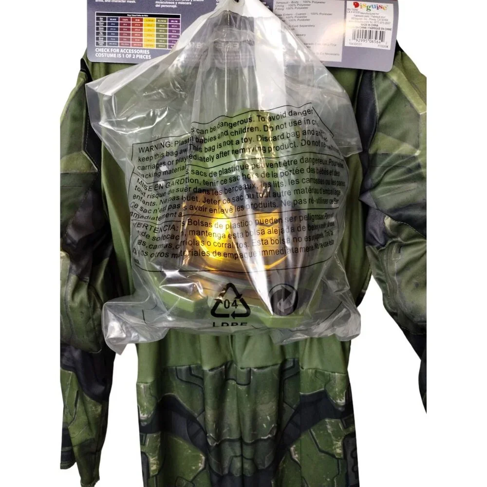Disguise Boys M (8) Halo Infinite Master Chief With Helmet Halloween Costume